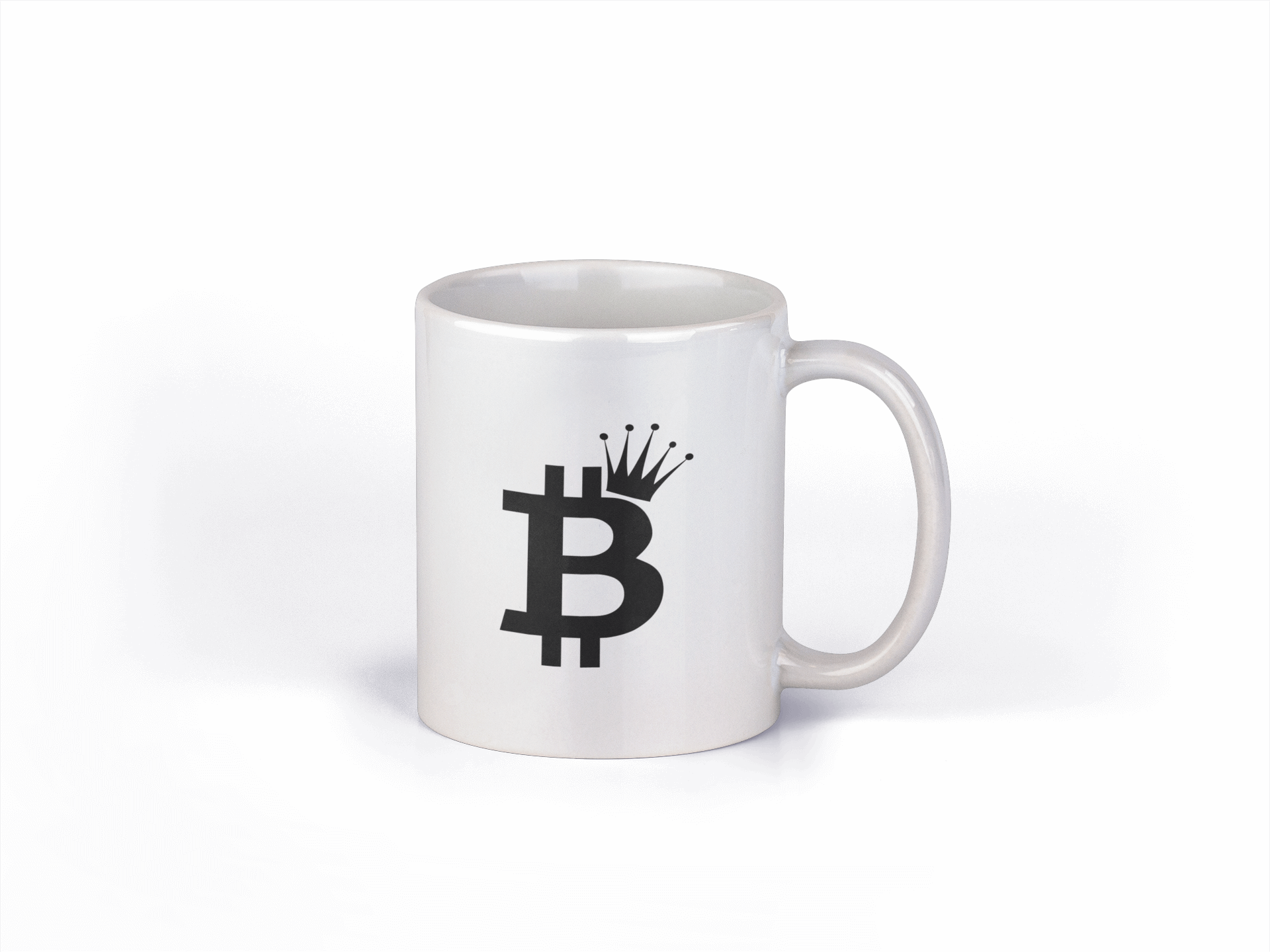Ceramic mug with BITCOIN  logo